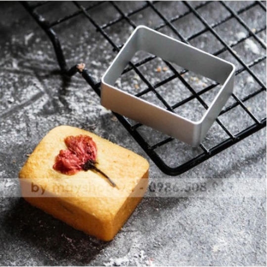 Khuôn nhấn cookie, khuôn nhấn bánh quy (cutter) - hình chữ nhật