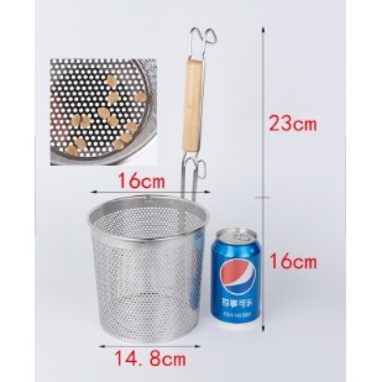 Vợt trụng hủ tiếu inox (vá trụng hủ tiếu inox) - 13x16cm