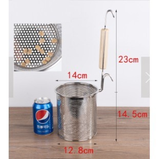 Vợt hủ tiếu inox (vá inox) - 12.8x14cm