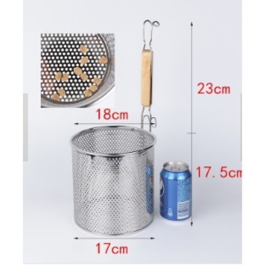 Vợt hủ tiếu inox (vợt trụng hủ tiếu, vá trụng hủ tiếu) - 11x12.8cm