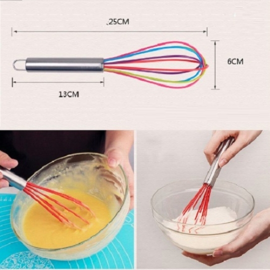 WHISK - Lồng đánh trứng (phớ đánh trứng, dụng cụ đánh trứng) - cầu vồng