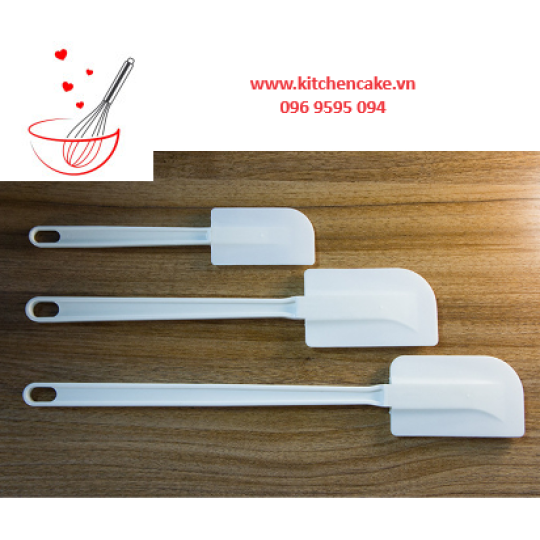 SPATULA - Cây vét bột nhựa, loại dài (phớ vét bột)