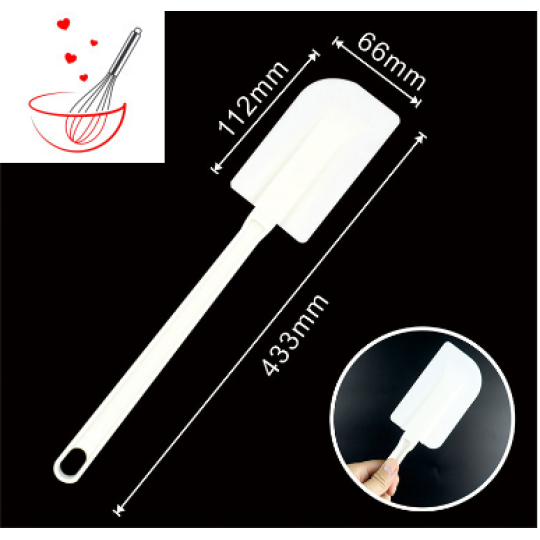 SPATULA - Cây vét bột nhựa, loại dài (phớ vét bột)