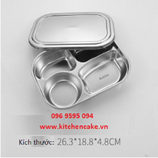 Hộp cơm nhiều ngăn - inox 304