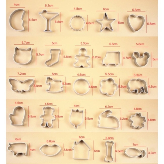 Khuôn nhấn bánh quy (cookie, cutter) - hình tam giác